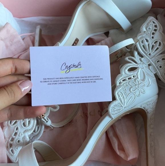 White Sophia Webster Chiara Heeled Sandals - Picture 13 of 13